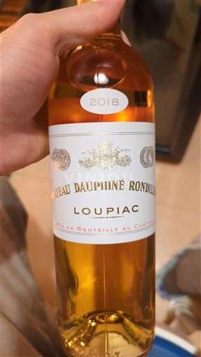Bordeaux Loupiac Château Dauphiné Rondin 2018