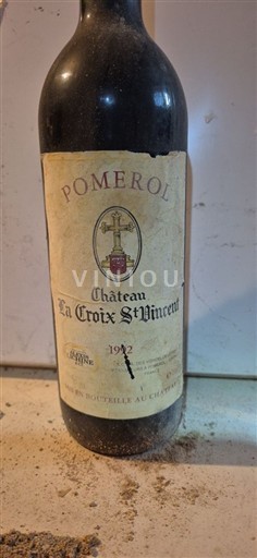 Bordeaux Pomerol Château La Croix Saint Vincent 1992