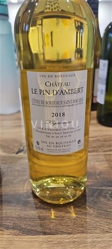 Bordeaux Côtes-de-bordeaux-saint-macaire Château Le Pin Ambert 2018