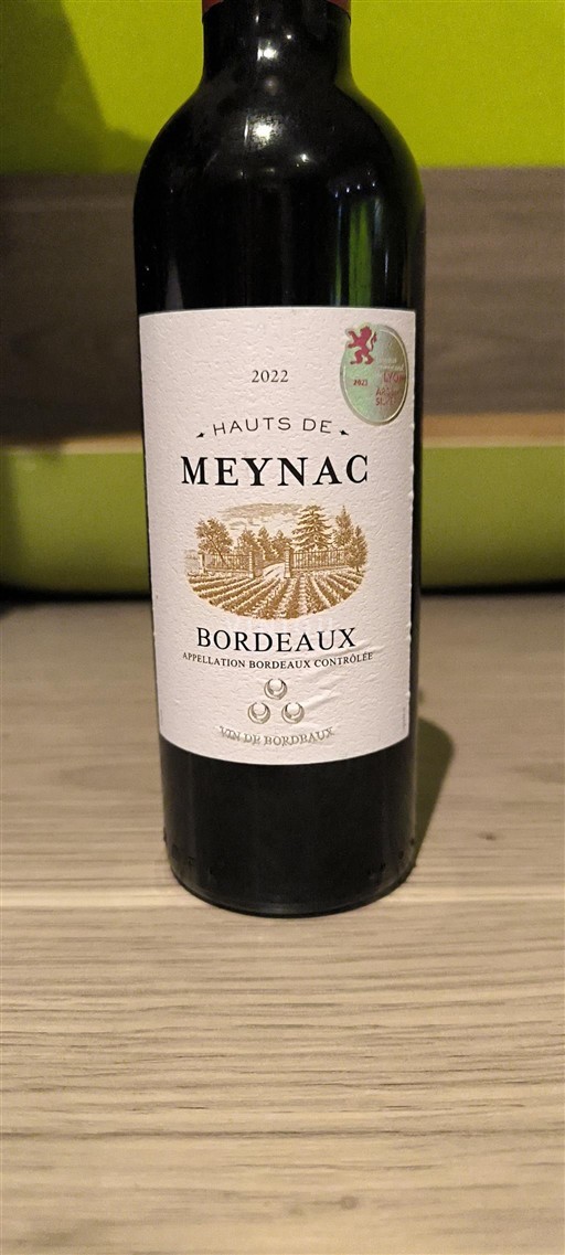Bordeaux Hauts de Meynac 2022