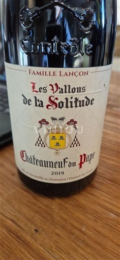 Vallée du Rhône Châteauneuf-du-pape Domaine La Solitude Les Vallons de la Solitude 2019