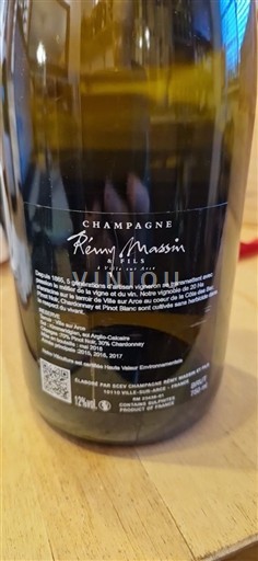 Samppanja Rémy Massin & Fils Cuvee reserve 2018