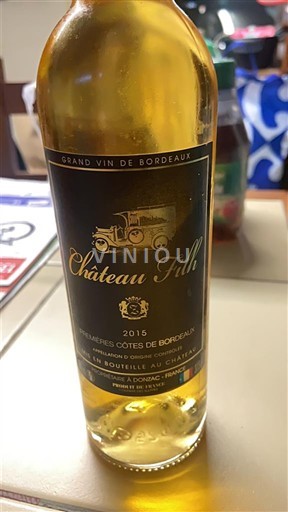 Bordéus Primeiras Côtes de Bordéus Château Filhot 2015