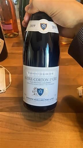 Burgundy Aloxe-Corton Premier Cru Domaine Maillard Père & Fils Les Petites Lolières 2019