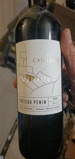Bordeaux Château Penin Les Cailloux 2019