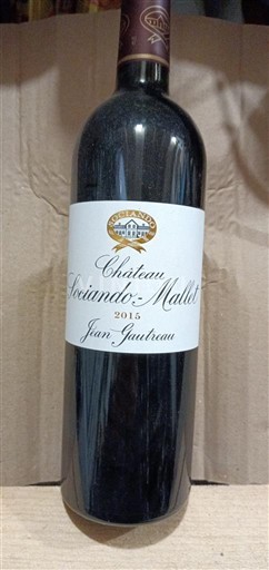 Vinhos Rouge sec Château Sociando-Mallet 2015 França Bordéus Haut-Médoc AOC