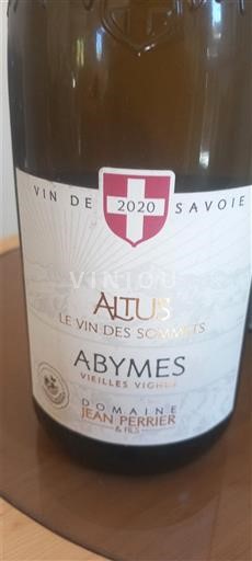 Savoie en Bugey Abymes Domaine Jean Perrier & Fils Altus Vieilles Vignes 2020