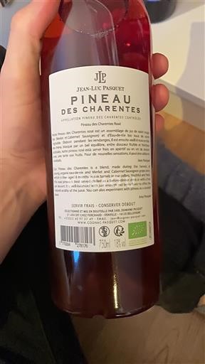 Poitou-Charentes Pineau des Charentes Jean-Luc Pasquet Neleten.