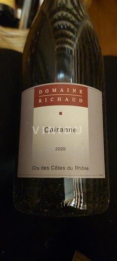 Lugina e Ronës Cairanne Domaine Richaud 2020