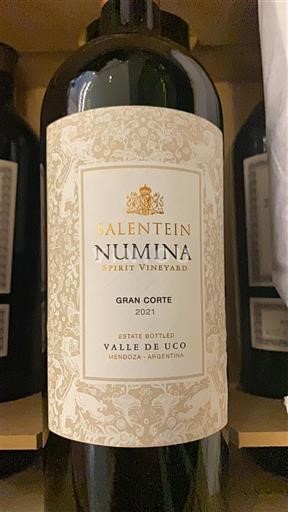 Mendoza Valle de Uco Bodegas Salentein Numina Gran Corte 2021
