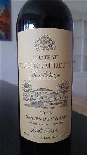 Bordeaux Graves-de-Vayres Château Cantelaudette Prestige 2018