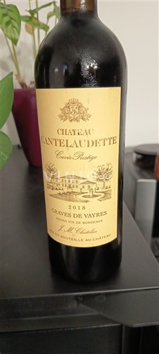 Bordeaux Graves-de-vayres Château Cantelaudette Prestige 2018