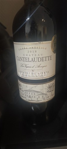 Bordeaux Graves-de-Vayres Château Cantelaudette Prestige 2018