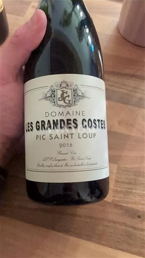 Languedoc Pic-saint-loup Domaine Les Grandes Costes 2016