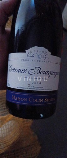 Borgonha Coteaux da Borgonha Maison Colin Seguin 2014