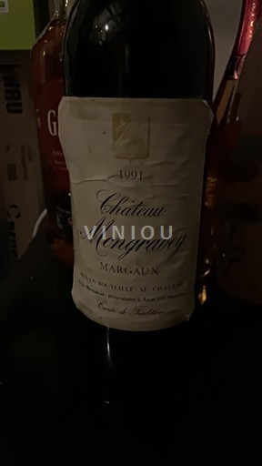 Bordeaux Margaux Château Mongravey 1991