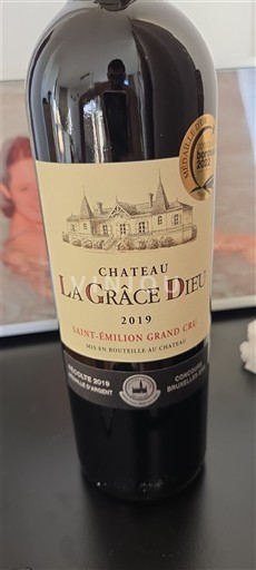 Burdeos Saint-Émilion Gran Cru Grand Cru Château La Grâce Dieu 2019