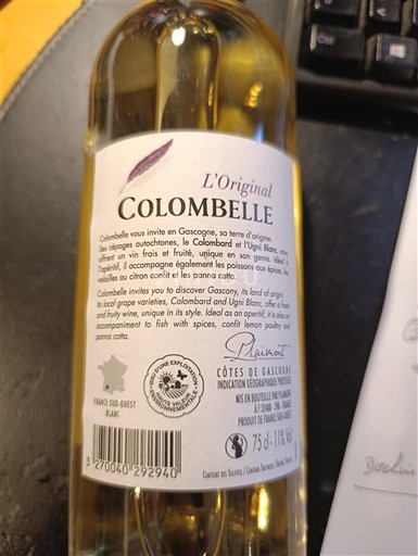 Sud-Ouest Côtes de Gascogne Colombelle L'Original 2022