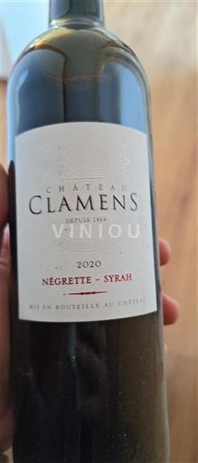 Tây Nam Fronton Château Clamens Négrette - Syrah 2020