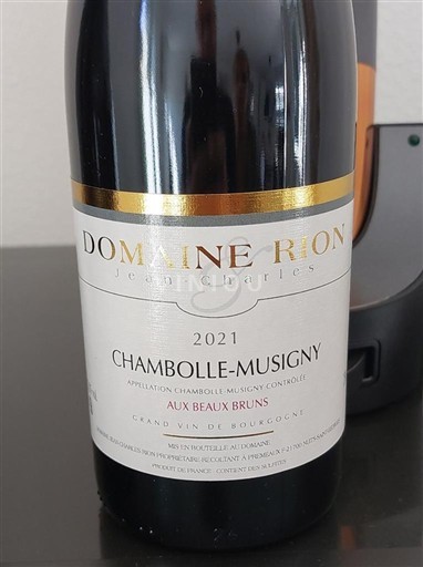 Bourgogne Chambolle-Musigny Domaine Rion Jean-Charles Aux Beaux Bruns 2021