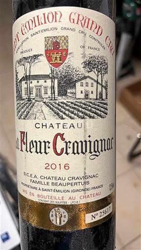 Bordéus Saint-Émilion Grand Cru Grand Cru Château La Fleur Cravignac 2016