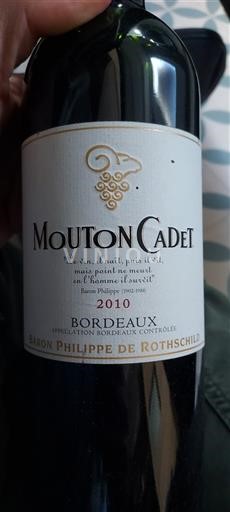 Bordo Baron Philippe de Rothschild Mouton Cadet 2010
