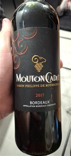 Bordeaux Baron Philippe de Rothschild Mouton Cadet 2017
