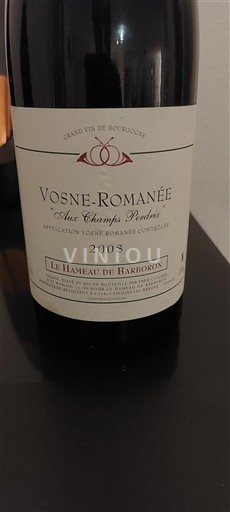 Burgundsko Vosne-romanée Le Hameau de Barboron Aux Champs Perdrix 2008