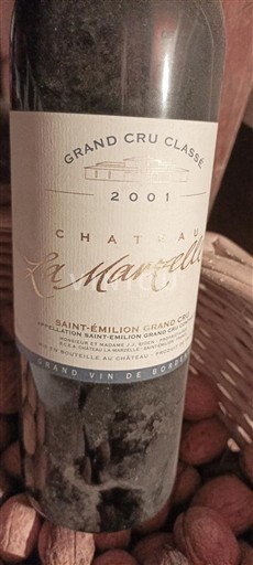 Bordeaux Saint-Émilion Grand Cru Grand Cru Classé Château La Marzelle 2001