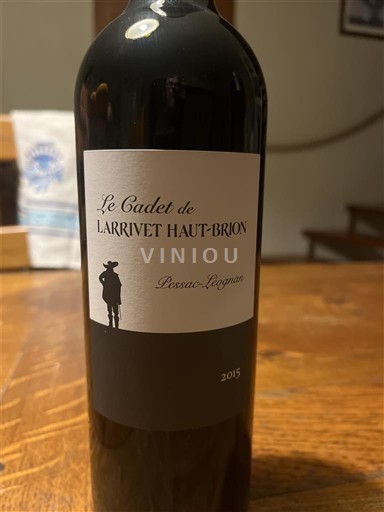 Bordeaux Pessac-Léognan Larrivet Haut-Brion Le Cadet de Larrivet Haut-Brion 2015