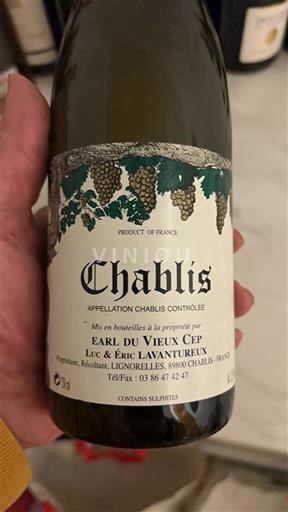 Borgogna Chablis EARL du Vieux Cep 2016