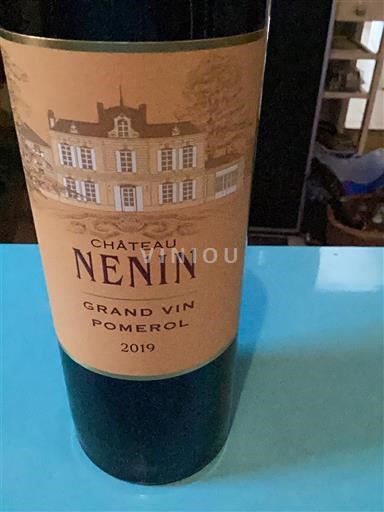 Bordeaux Pomerol Château Nénin 2019