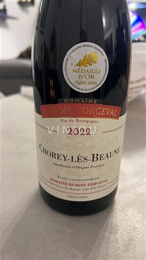 Burgundy Chorey-lès-Beaune Domaine Dubois Orgeval 2022