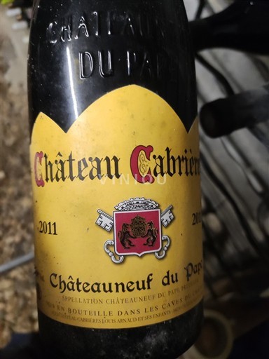 Rhône-dalen Châteauneuf-du-Pape Château Cabrières Rangée 30 2011