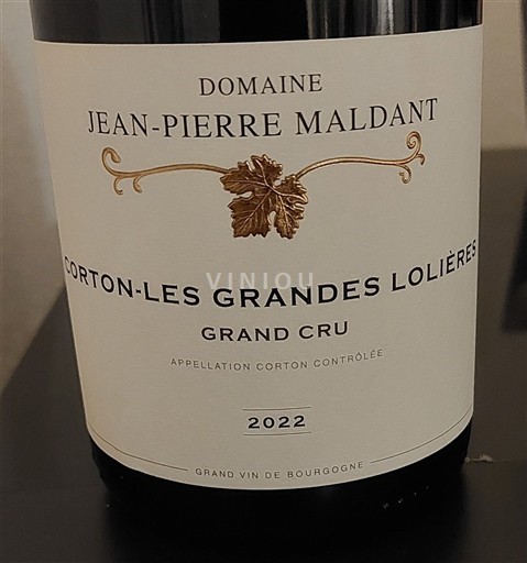 Bourgogne Corton Grand Cru Domaine Jean-Pierre Maldant Corton-Les Grandes Lolières 2022