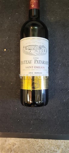 Bordeaux Saint-Émilion Château Patarabet 2004