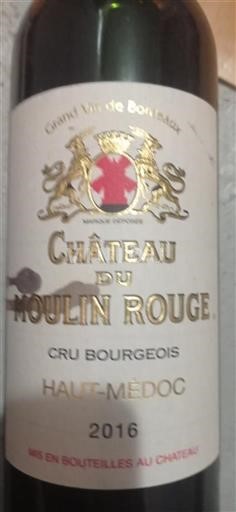 Bordeaux Haut-Médoc Château Moulin Rouge 2016