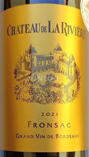 Bordeaux Fronsac Château La Rivière 2021
