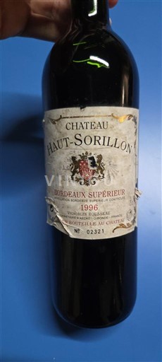 Bordeaux Bordeaux Supérieur Château Haut-Sorillon 1996