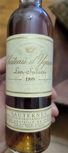 Bordeaux Sauternes Premier Cru Supérieur Château Yquem 1999