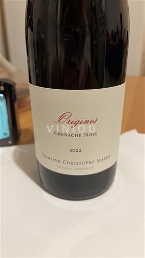 Languedoc ja Roussillon Katalonianrinteet Domaine Christophe Marin Origines Grenache Noir 2022