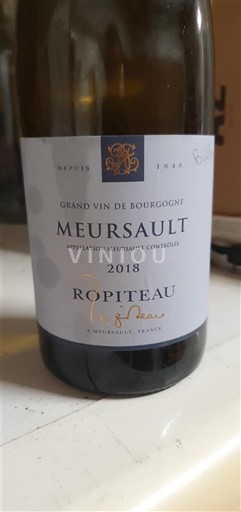 Burgundy Meursault Ropiteau 2018