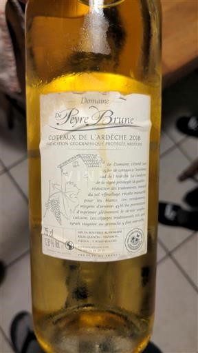 Alpe in reke Rona Ardeški vinogradni grici Domaine Peyre Brune 2018