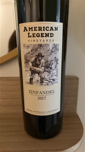 Wijnen Rouge sec American Legend Vineyards 2017 VS Californische AVA's Sierra Foothills AVA