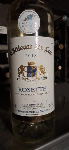 Sud-Vest Rosette Château Lac 2018