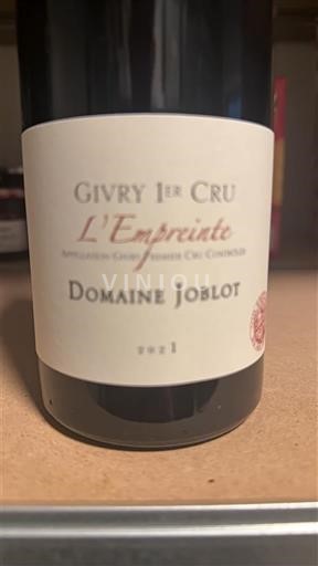Бургундія Гіврі Premier Cru Domaine Joblot L’Empreinte 2021
