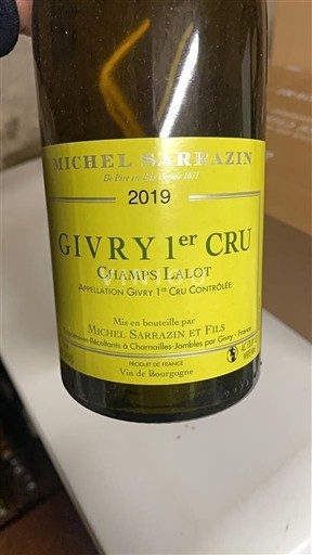 Burgundy Unspecified Premier Cru Michel Sarrazin et Fils Champs Lalot 2019