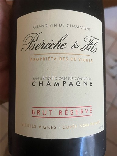 Šampanja Šampanjec Bérêche & Fils Brut Réserve Neleten.