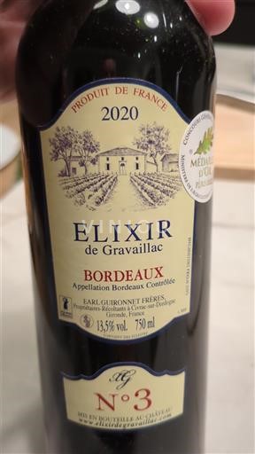 Bordeaux Gravaillac Elixir 2020