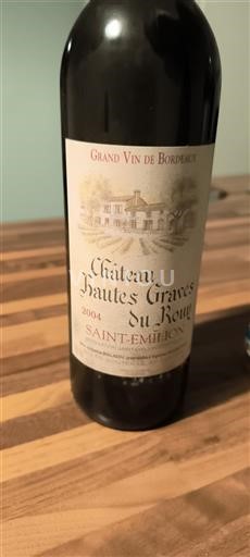 Bordeaux Saint-Émilion Château Hautes Graves du Roux 2004